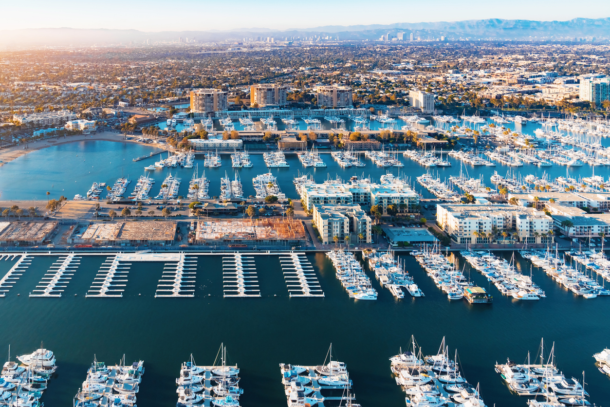 Panoramic Image of Marina del Rey, CA